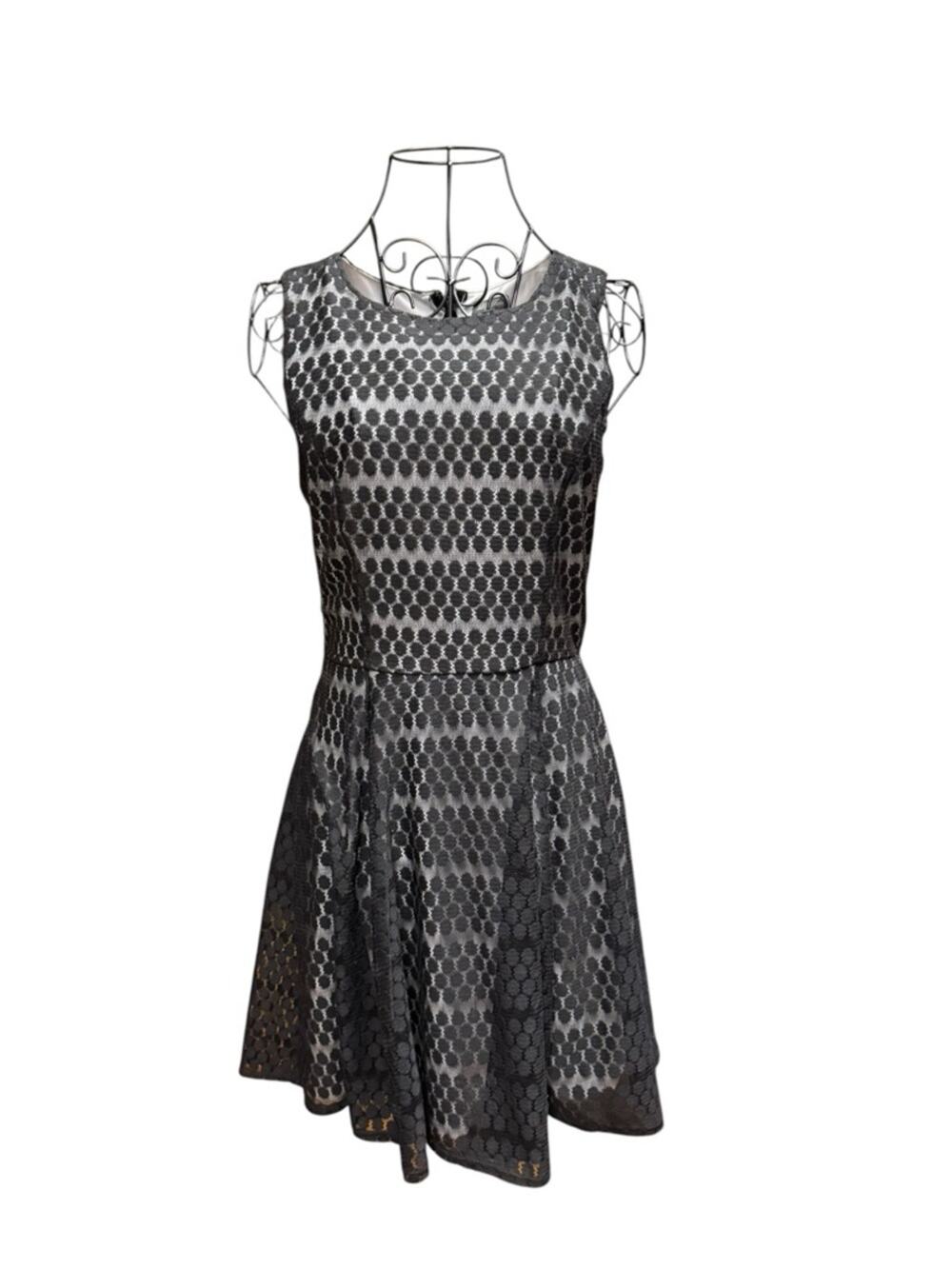 Lily Rose Black Lace Fit & Flare Mini Dress Medium
